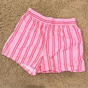 Amazon Pink Striped Athletic Shorts